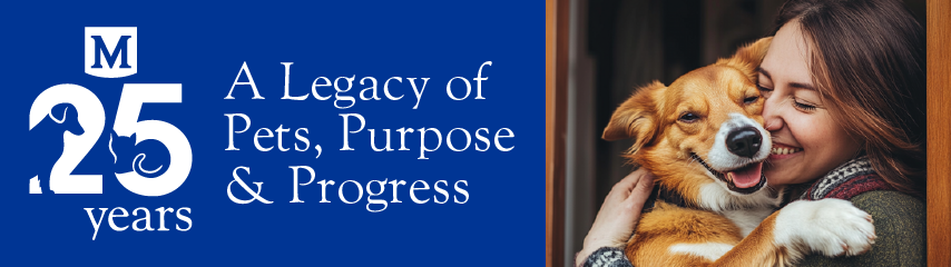 Montego Pet Nutrition — celebrating 25 years. A legacy of pets, purpose and progress.